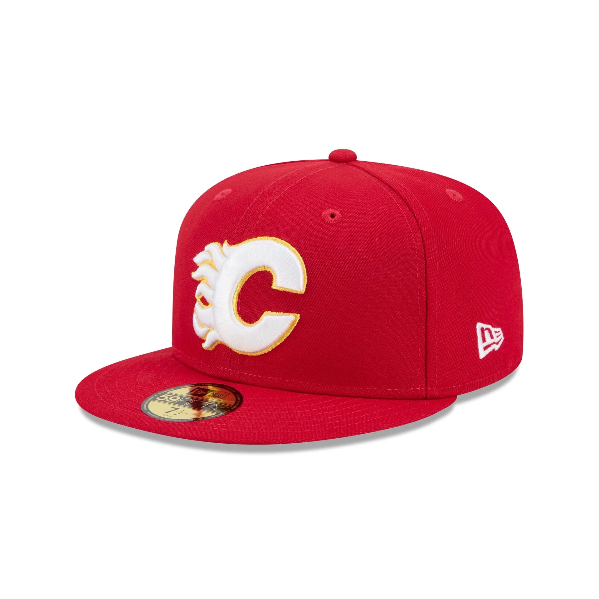 Calgary Flames Rear Wordmark 59FIFTY Fitted Hat sold by New Era