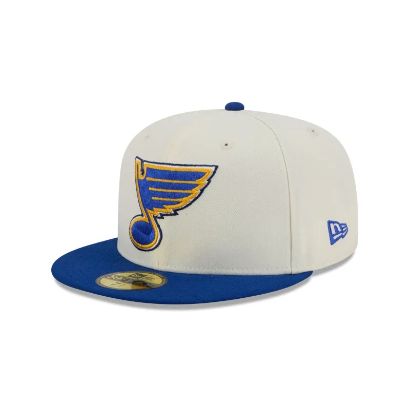 St. Louis Blues Chrome White 59FIFTY Fitted Hat sold by New Era