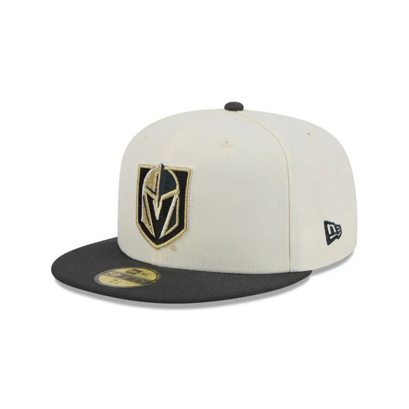 Vegas Golden Knights Chrome White 59FIFTY Fitted Hat sold by New Era
