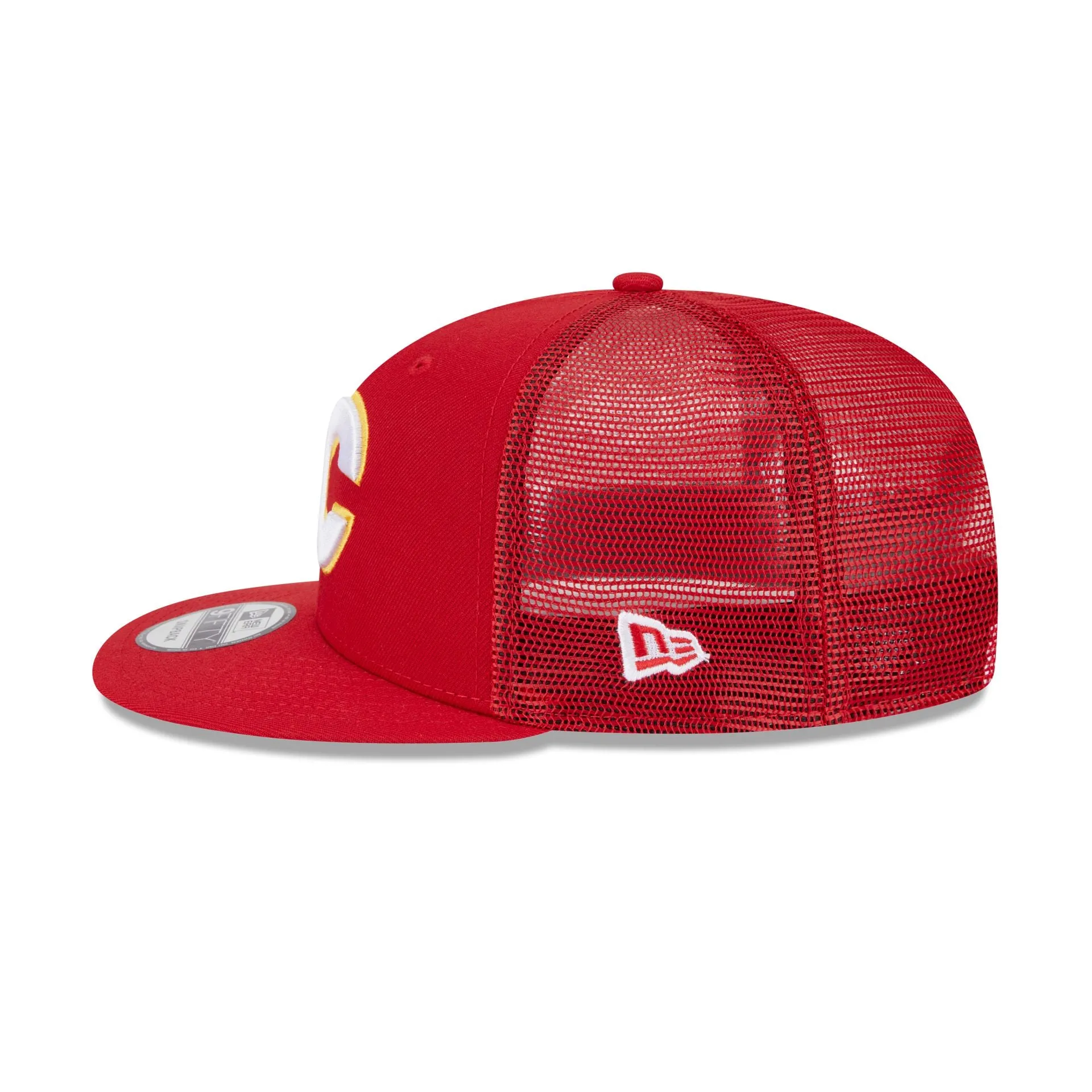 Calgary Flames Team Tag 9FIFTY Trucker Hat sold by New Era product image thumbnail 4