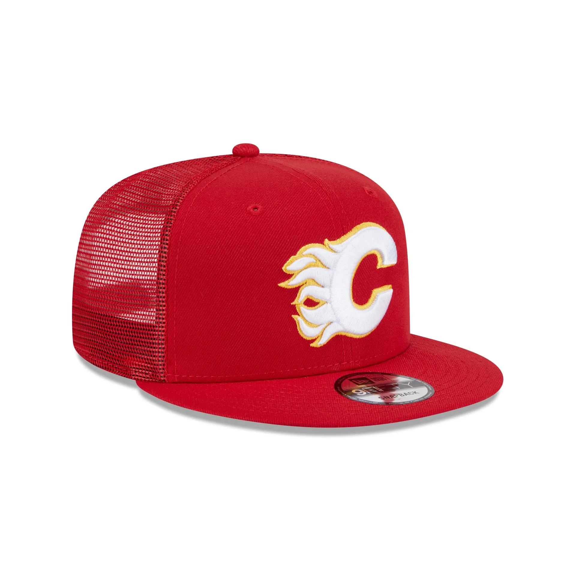 Calgary Flames Team Tag 9FIFTY Trucker Hat sold by New Era product image thumbnail 3