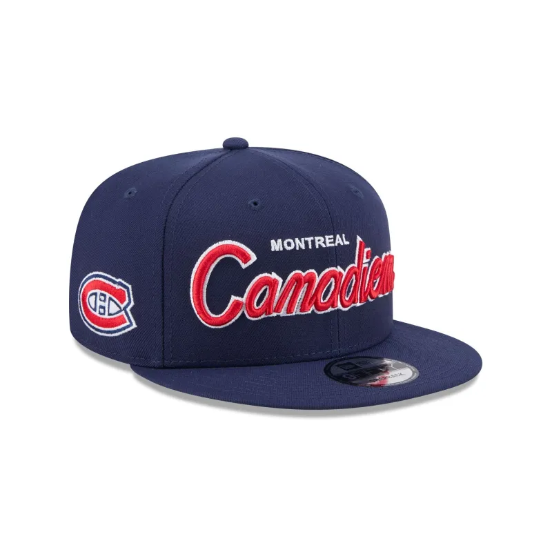 Montreal Canadiens Script 9FIFTY Snapback Hat sold by New Era