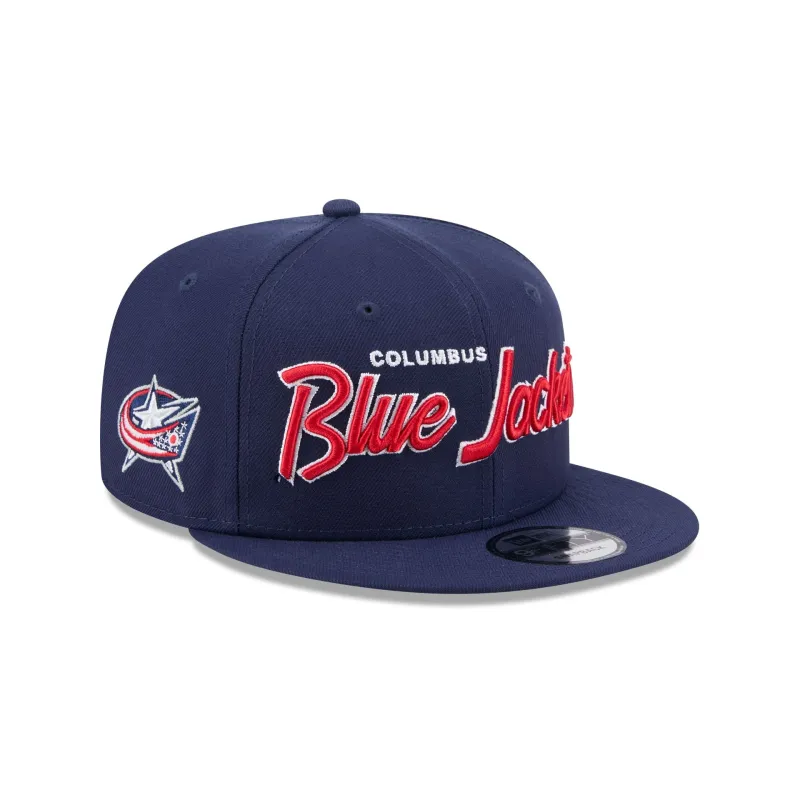 Columbus Blue Jackets Script 9FIFTY Snapback Hat sold by New Era