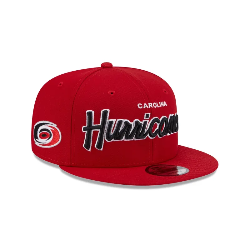 Carolina Hurricanes Script 9FIFTY Snapback Hat sold by New Era