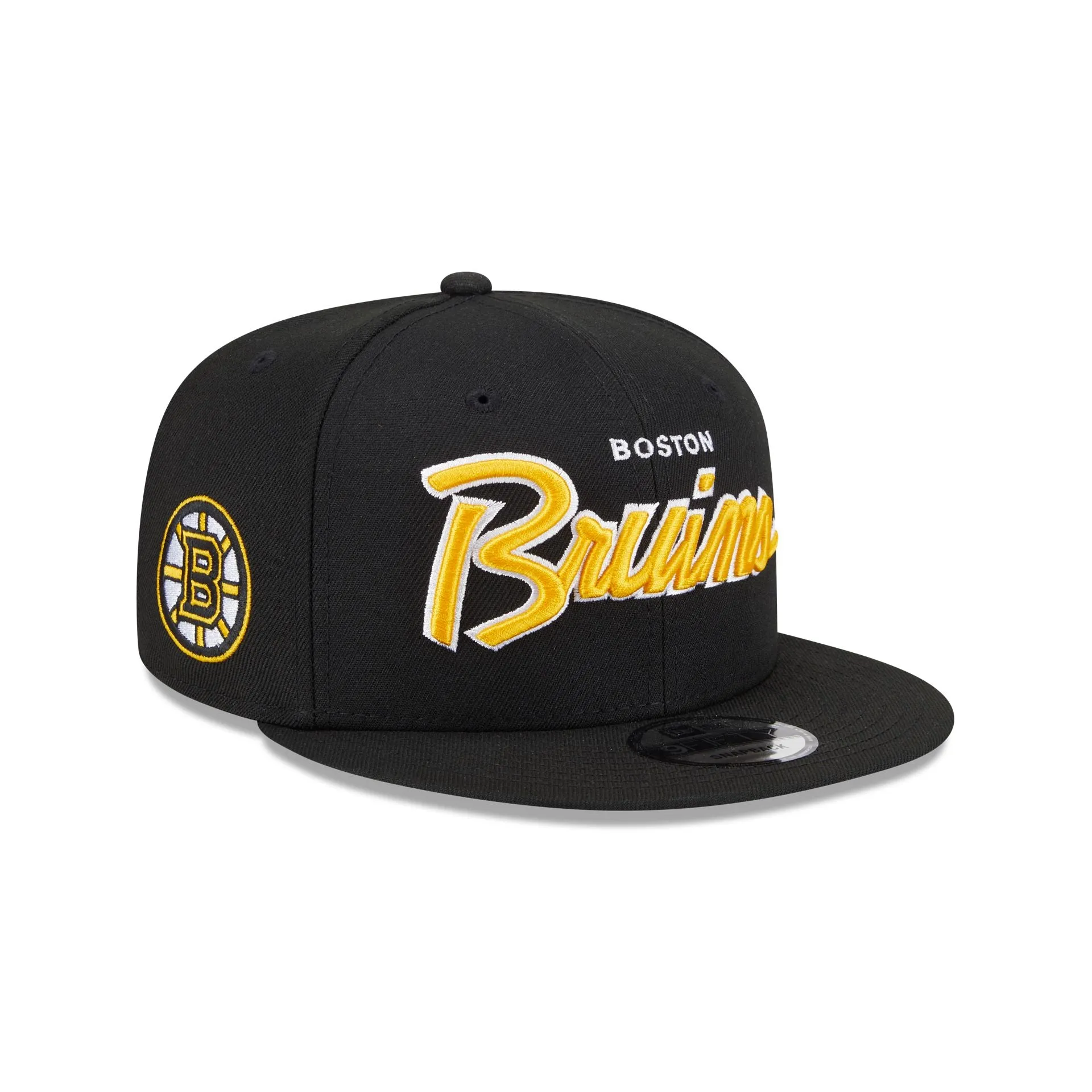 Boston Bruins Script 9FIFTY Snapback Hat sold by New Era