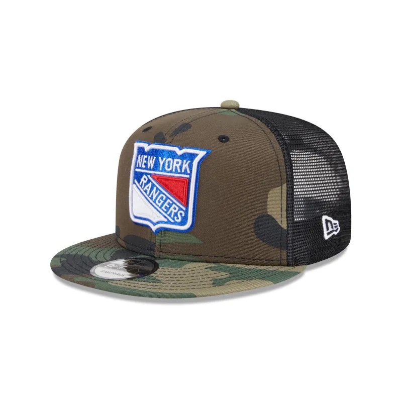 New York Rangers Camo 9FIFTY Trucker Hat sold by New Era