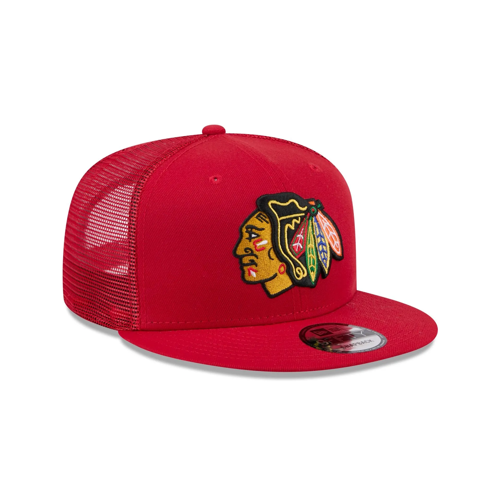 Chicago Blackhawks Team Tag 9FIFTY Trucker Hat sold by New Era product image thumbnail 3