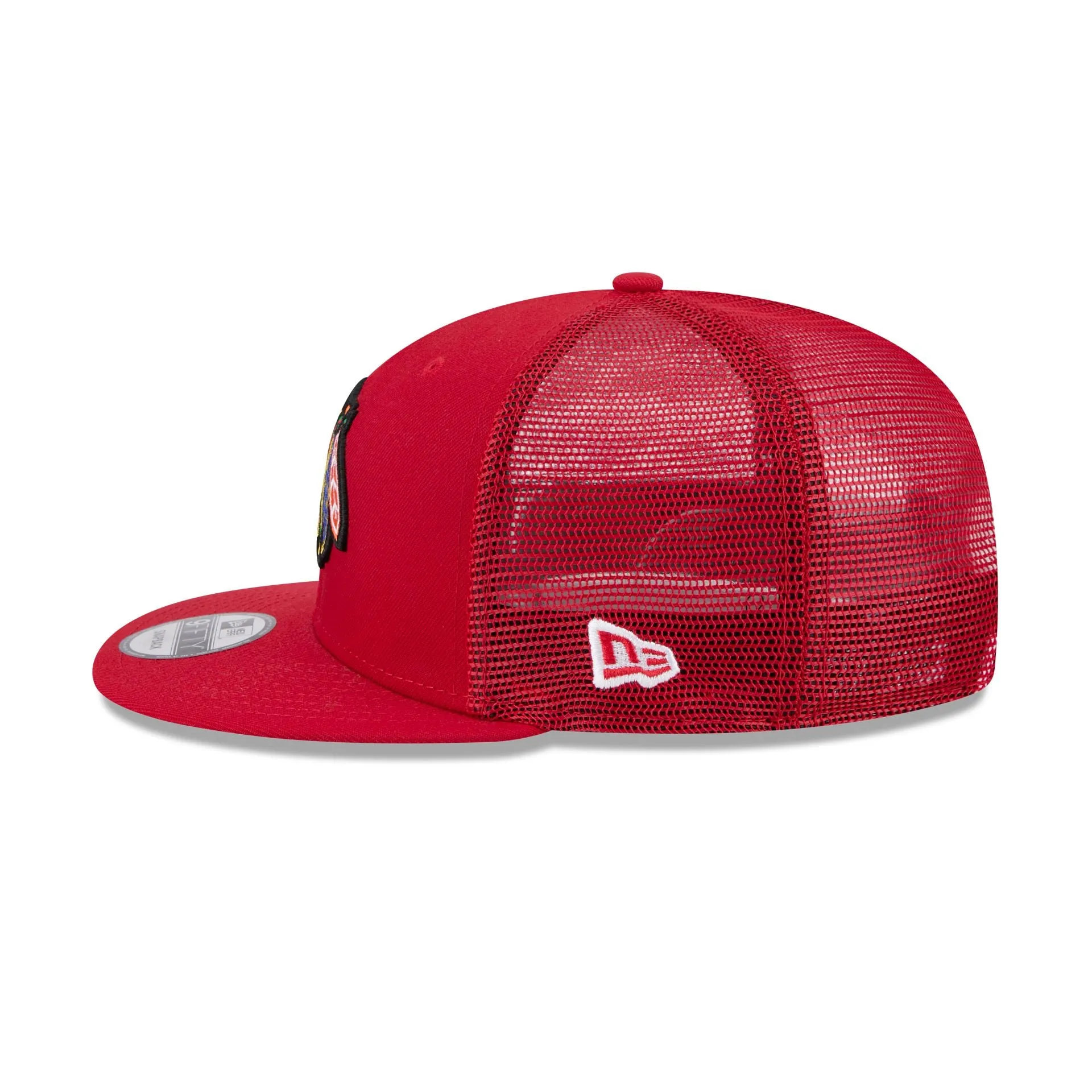 Chicago Blackhawks Team Tag 9FIFTY Trucker Hat sold by New Era product image thumbnail 4
