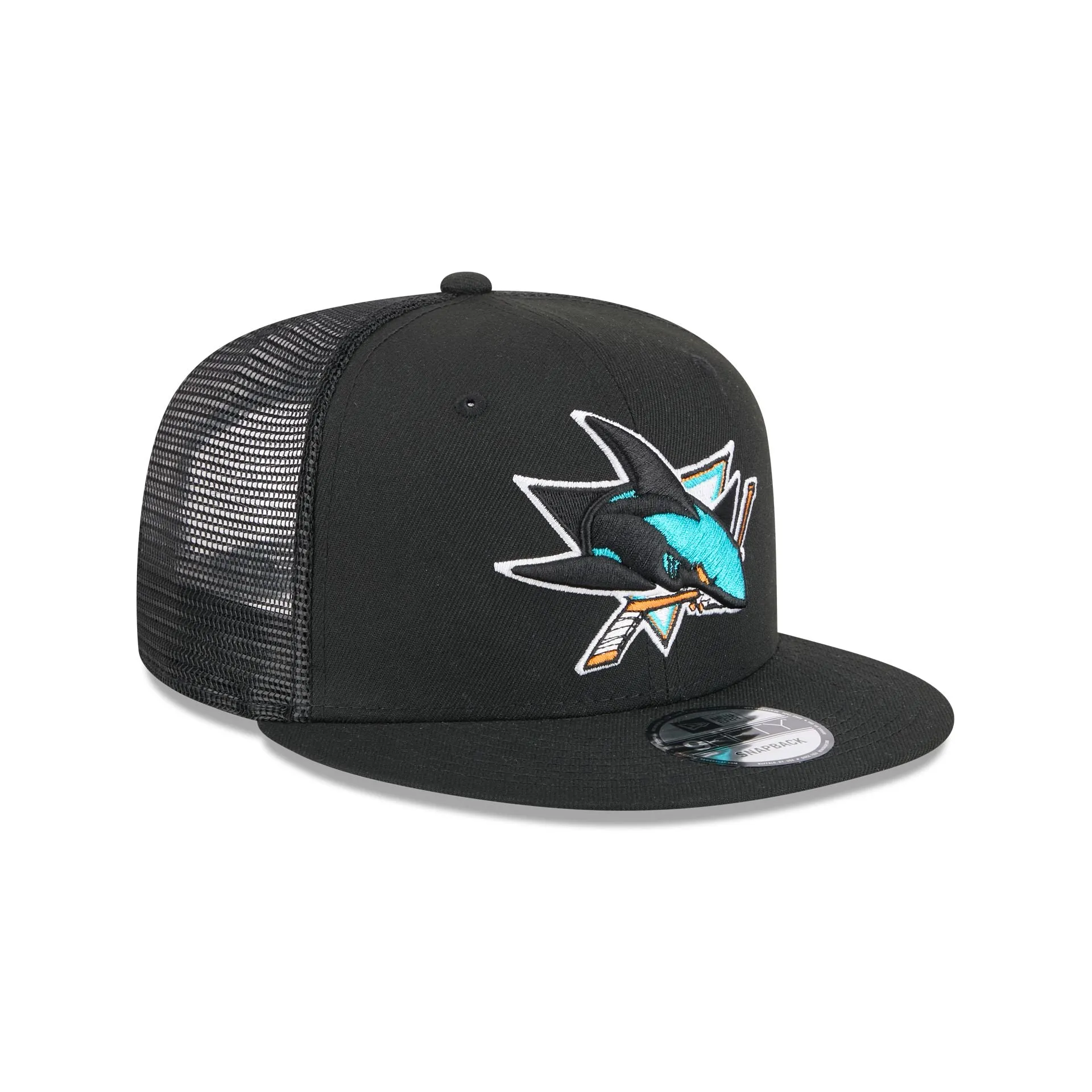 San Jose Sharks Team Tag 9FIFTY Trucker Hat sold by New Era product image thumbnail 3