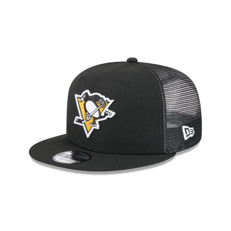Pittsburgh Penguins Team Tag 9FIFTY Trucker Hat sold by New Era