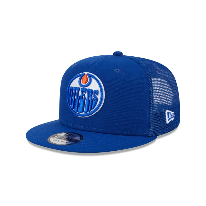 Edmonton Oilers Team Tag 9FIFTY Trucker Hat sold by New Era