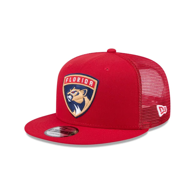 Florida Panthers Team Tag 9FIFTY Trucker Hat sold by New Era