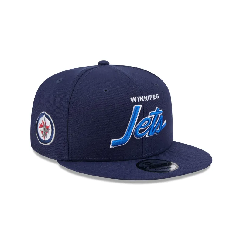 Winnipeg Jets Script 9FIFTY Snapback Hat sold by New Era