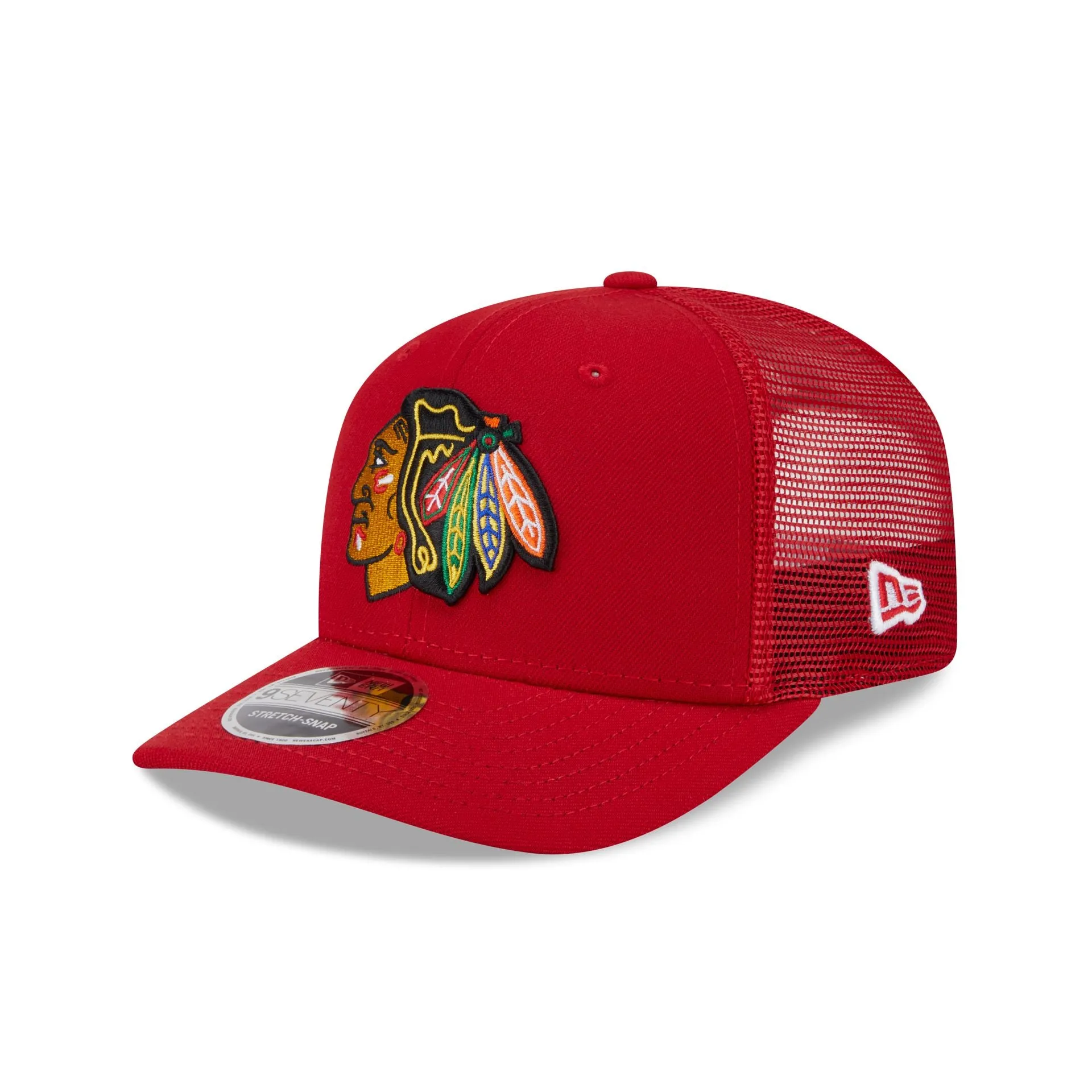 Chicago Blackhawks Simple 9SEVENTY Trucker Hat sold by New Era