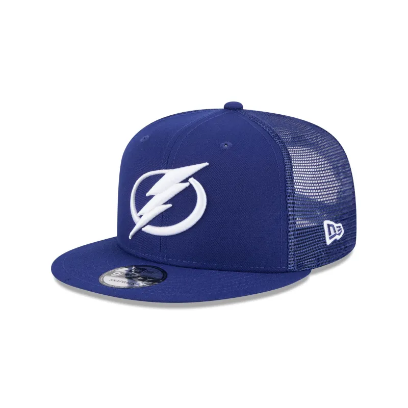 Tampa Bay Lightning Team Tag 9FIFTY Trucker Hat sold by New Era