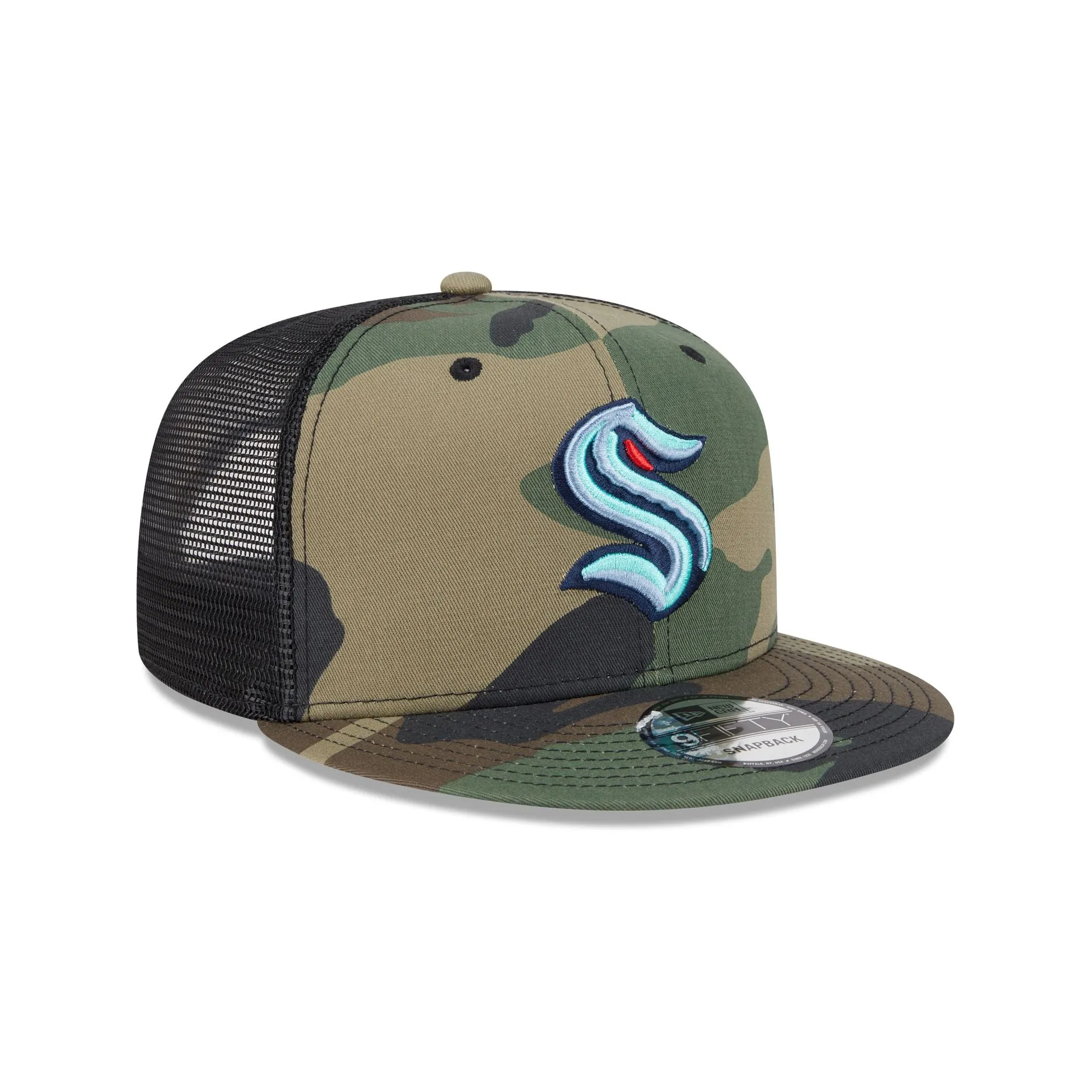 Seattle Kraken Camo 9FIFTY Trucker Hat sold by New Era product image thumbnail 3