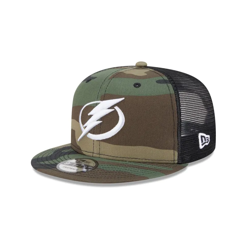 Tampa Bay Lightning Camo 9FIFTY Trucker Hat sold by New Era