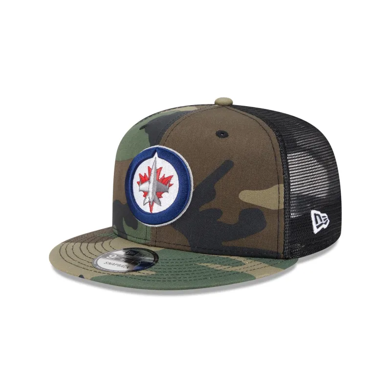 Winnipeg Jets Camo 9FIFTY Trucker Hat sold by New Era