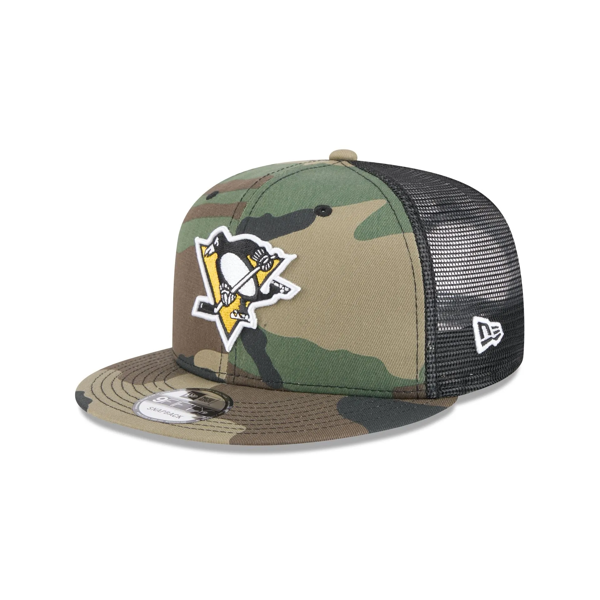 Pittsburgh Penguins Camo 9FIFTY Trucker Hat sold by New Era