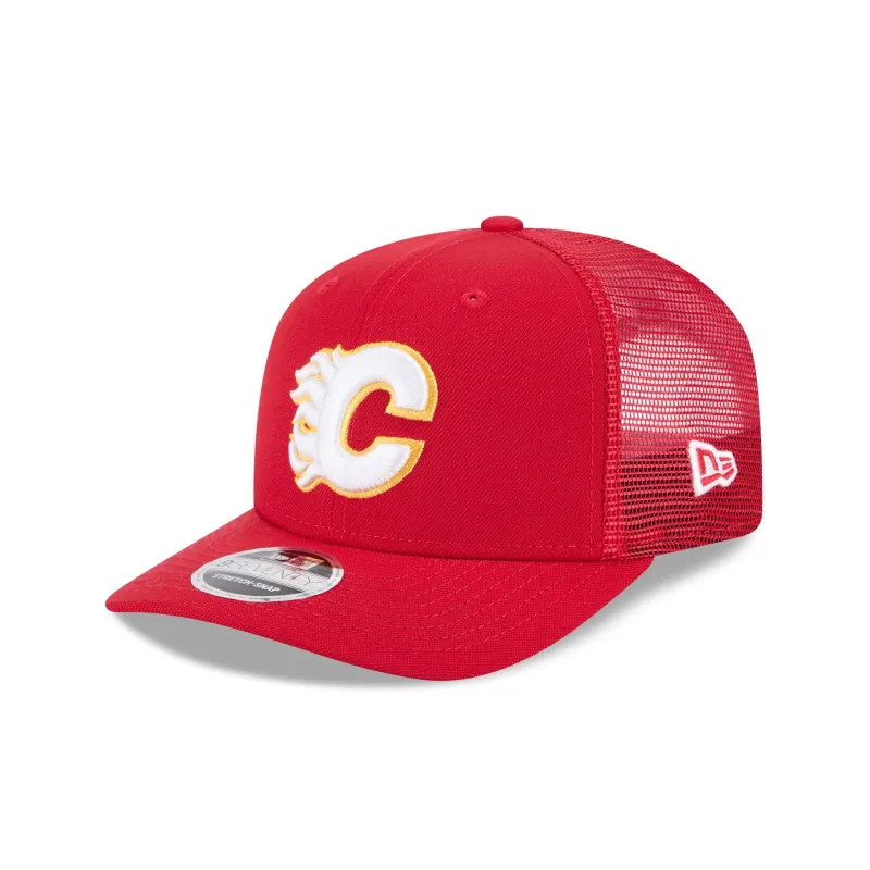 Calgary Flames Simple 9SEVENTY Trucker Hat sold by New Era