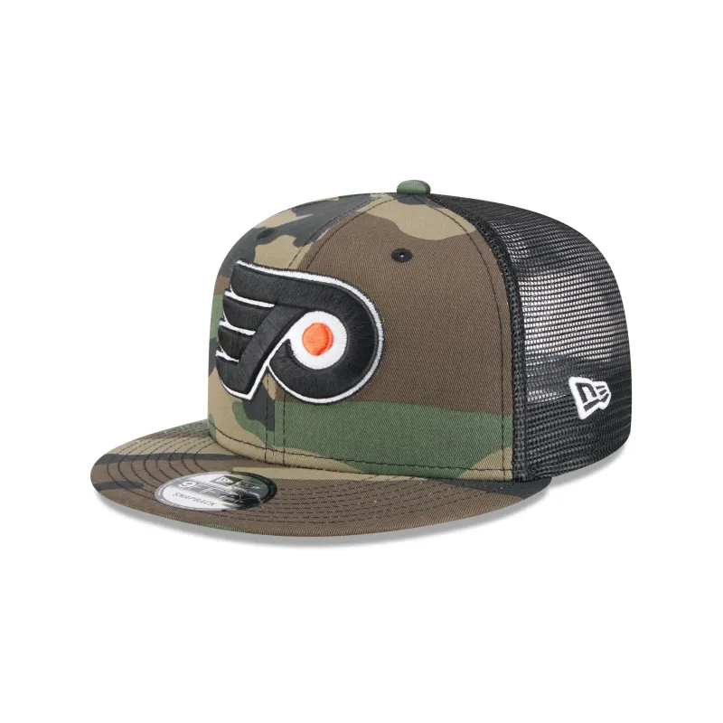 Philadelphia Flyers Camo 9FIFTY Trucker Hat sold by New Era