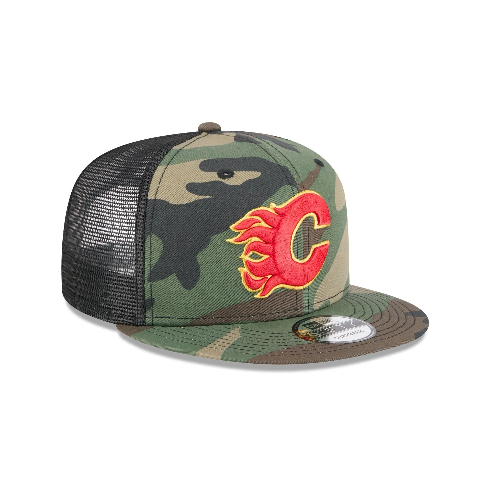 Calgary Flames Camo 9FIFTY Trucker Hat sold by New Era product image thumbnail 3