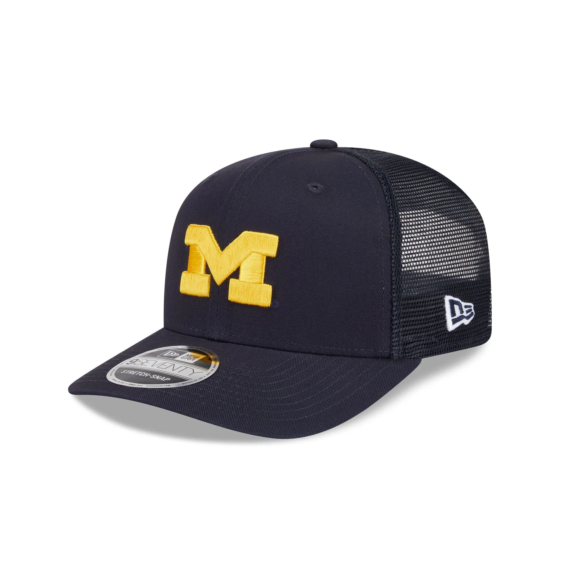 Michigan Wolverines Simple 9SEVENTY Trucker Hat sold by New Era