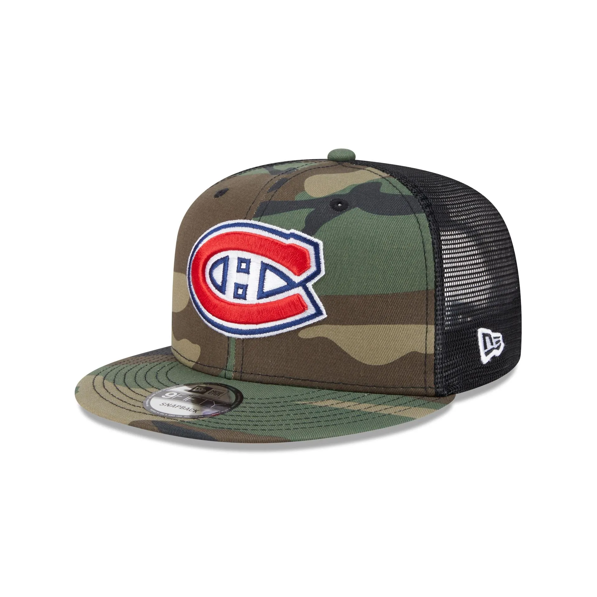 Montreal Canadiens Camo 9FIFTY Trucker Hat sold by New Era