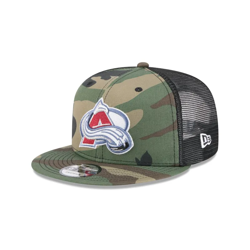 Colorado Avalanche Camo 9FIFTY Trucker Hat sold by New Era