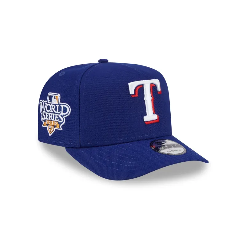 Texas Rangers Sidepatch 9FIFTY A-Frame Snapback Hat sold by New Era