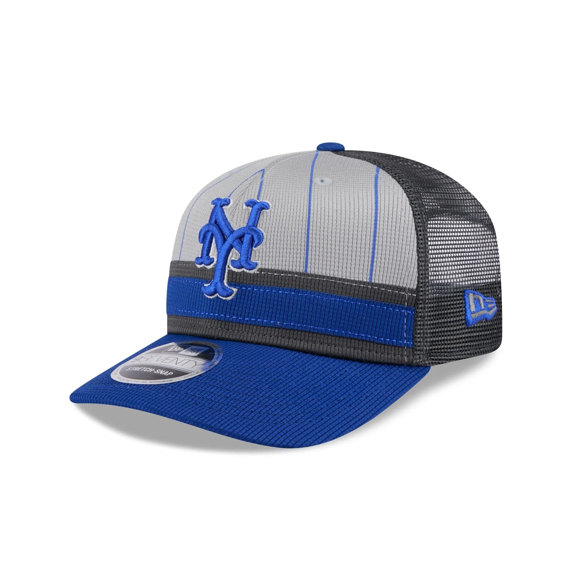 New York Mets 2025 Batting Practice Gray 9SEVENTY Trucker Hat sold by New Era
