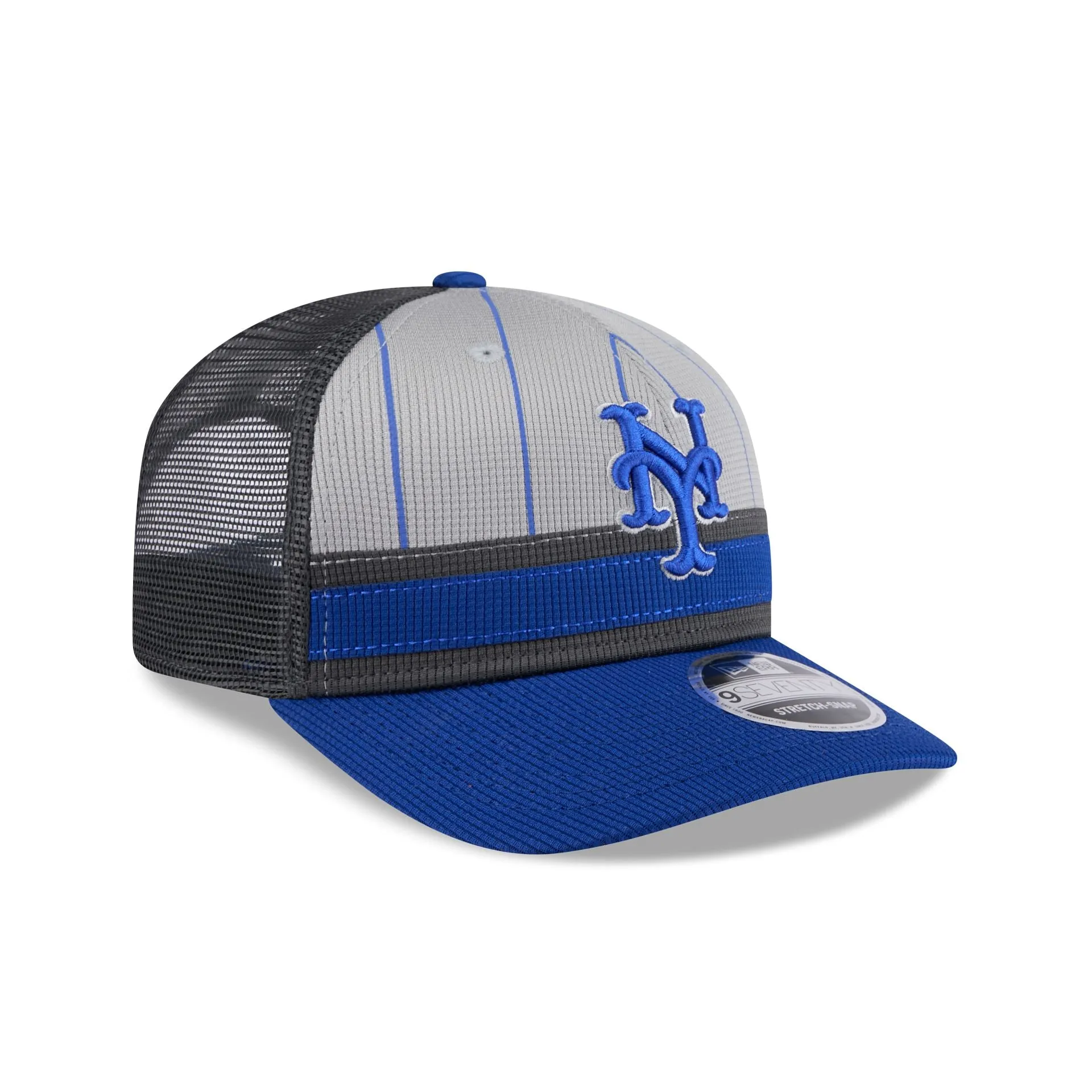 New York Mets 2025 Batting Practice Gray 9SEVENTY Trucker Hat sold by New Era product image thumbnail 3