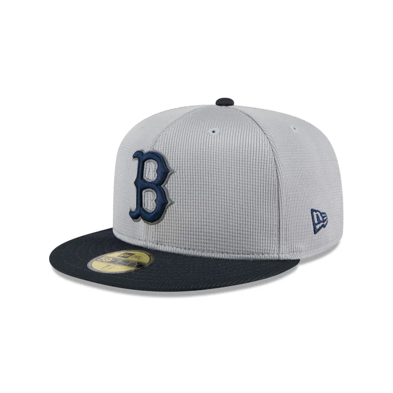 Boston Red Sox 2025 Batting Practice Gray 59FIFTY Fitted Hat sold by New Era