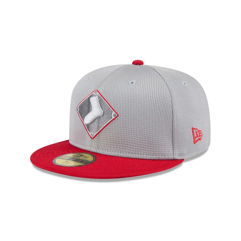 Chicago White Sox 2025 Batting Practice Gray 59FIFTY Fitted Hat sold by New Era