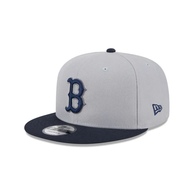 Boston Red Sox 2025 Batting Practice Gray 9FIFTY Snapback Hat sold by New Era