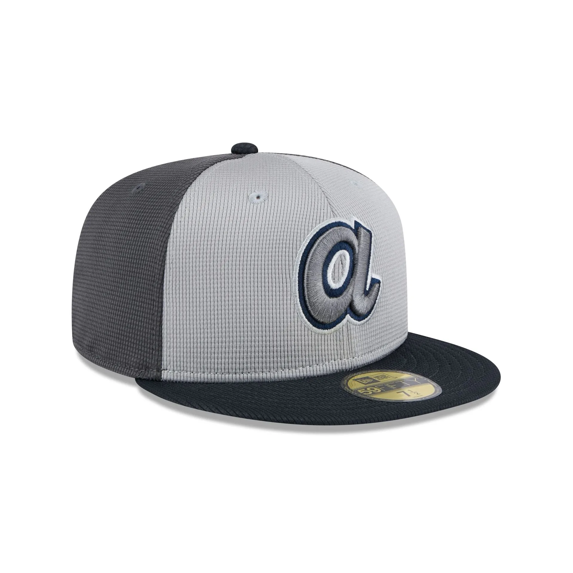Atlanta Braves 2025 Batting Practice Gray 59FIFTY Fitted Hat sold by New Era product image thumbnail 3