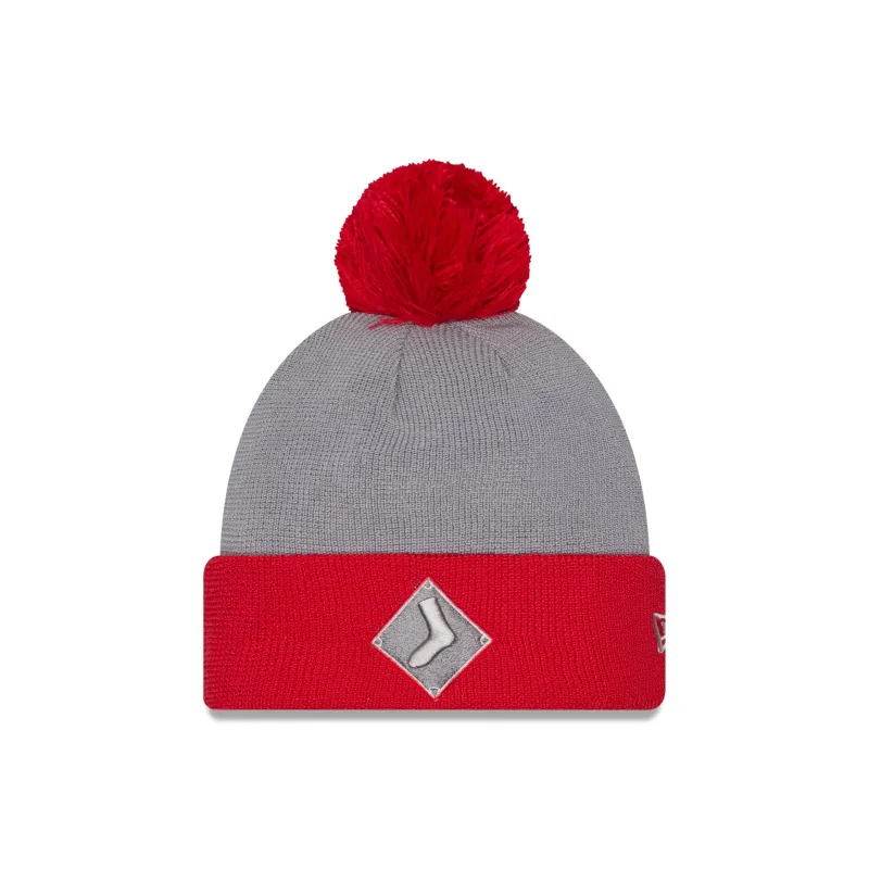 Chicago White Sox 2025 Batting Practice Pom Knit Hat sold by New Era