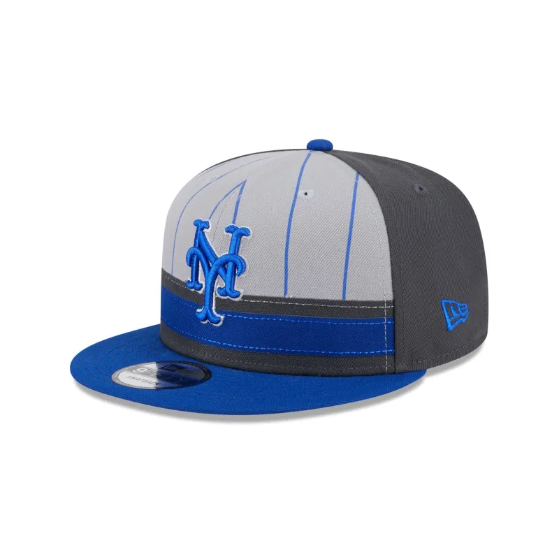 New York Mets 2025 Batting Practice Gray 9FIFTY Snapback Hat sold by New Era