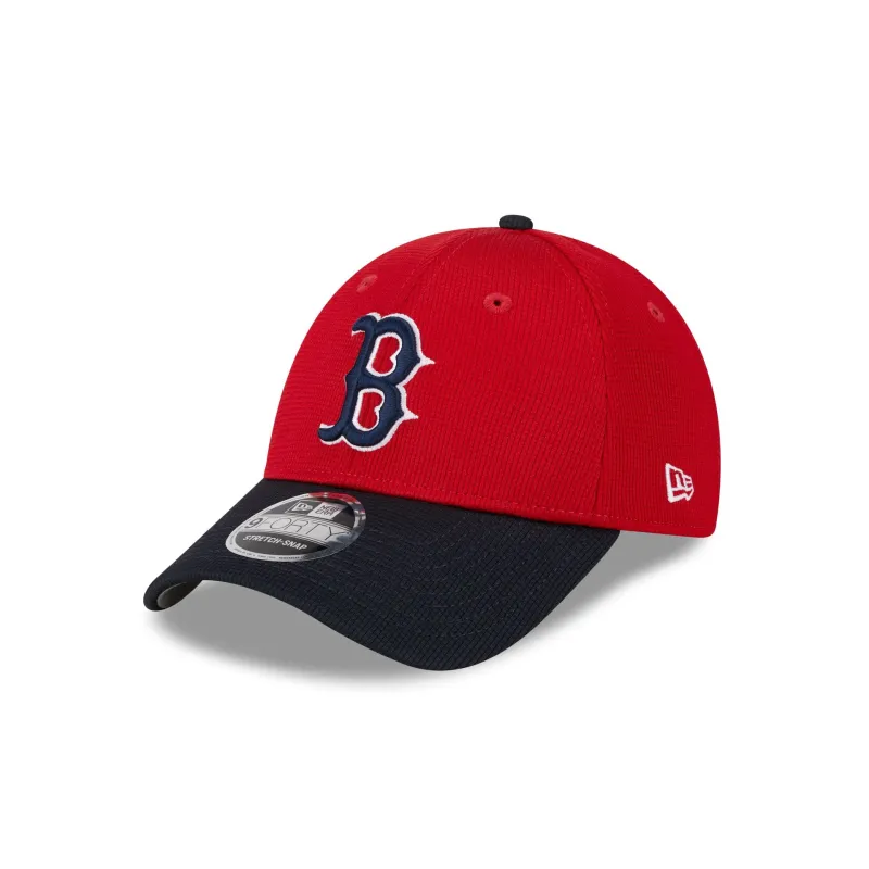 Boston Red Sox 2025 Batting Practice Red 9FORTY Stretch-Snap Hat sold by New Era