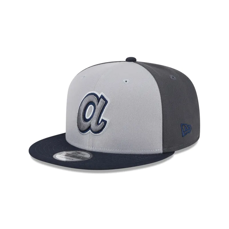 Atlanta Braves 2025 Batting Practice Gray 9FIFTY Snapback Hat sold by New Era