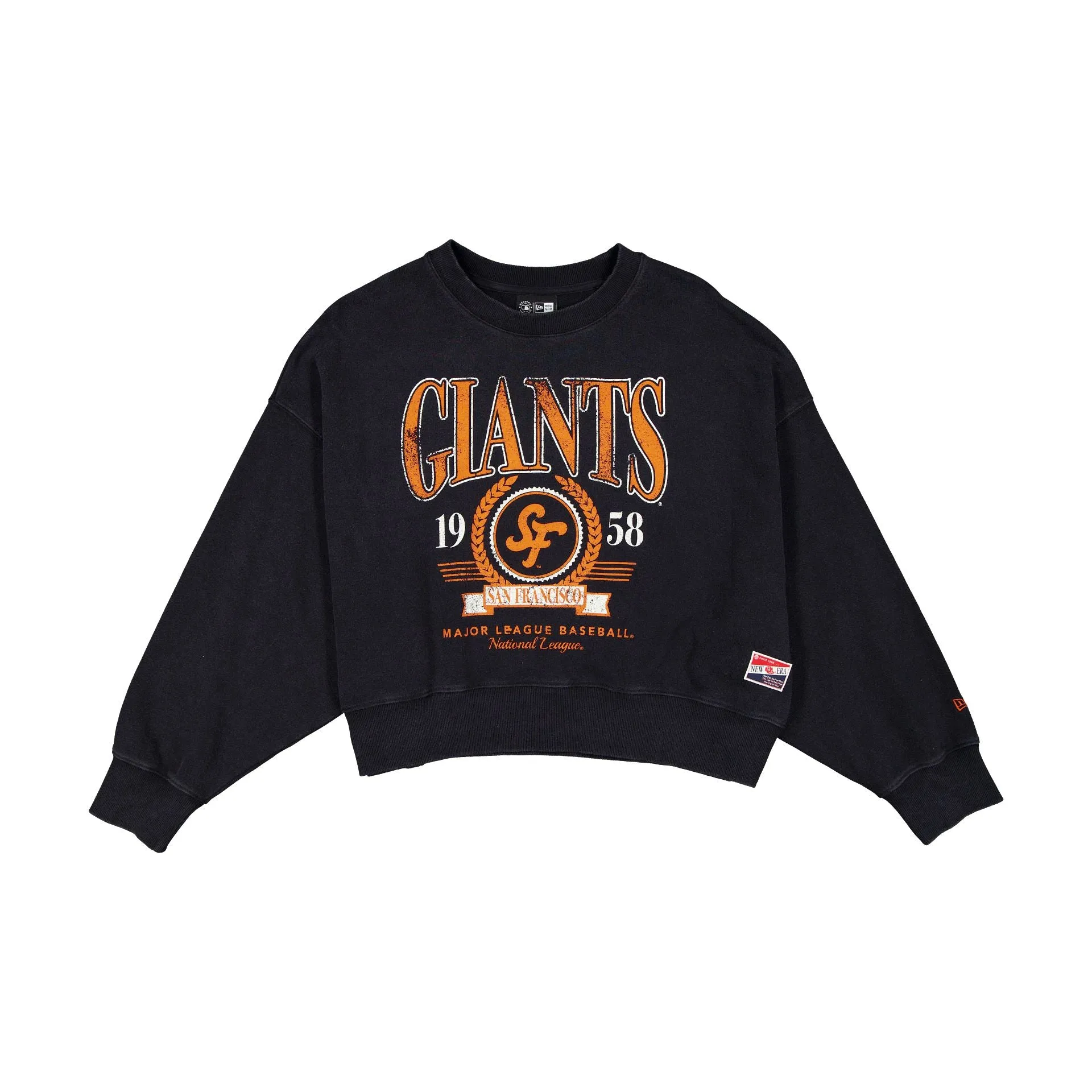 San Francisco Giants City Connect Women's Distressed Crewneck sold by New Era
