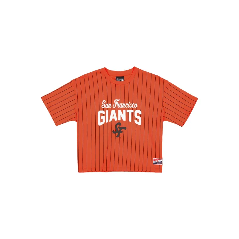 San Francisco Giants City Connect Women's Pinstripe T-Shirt sold by New Era