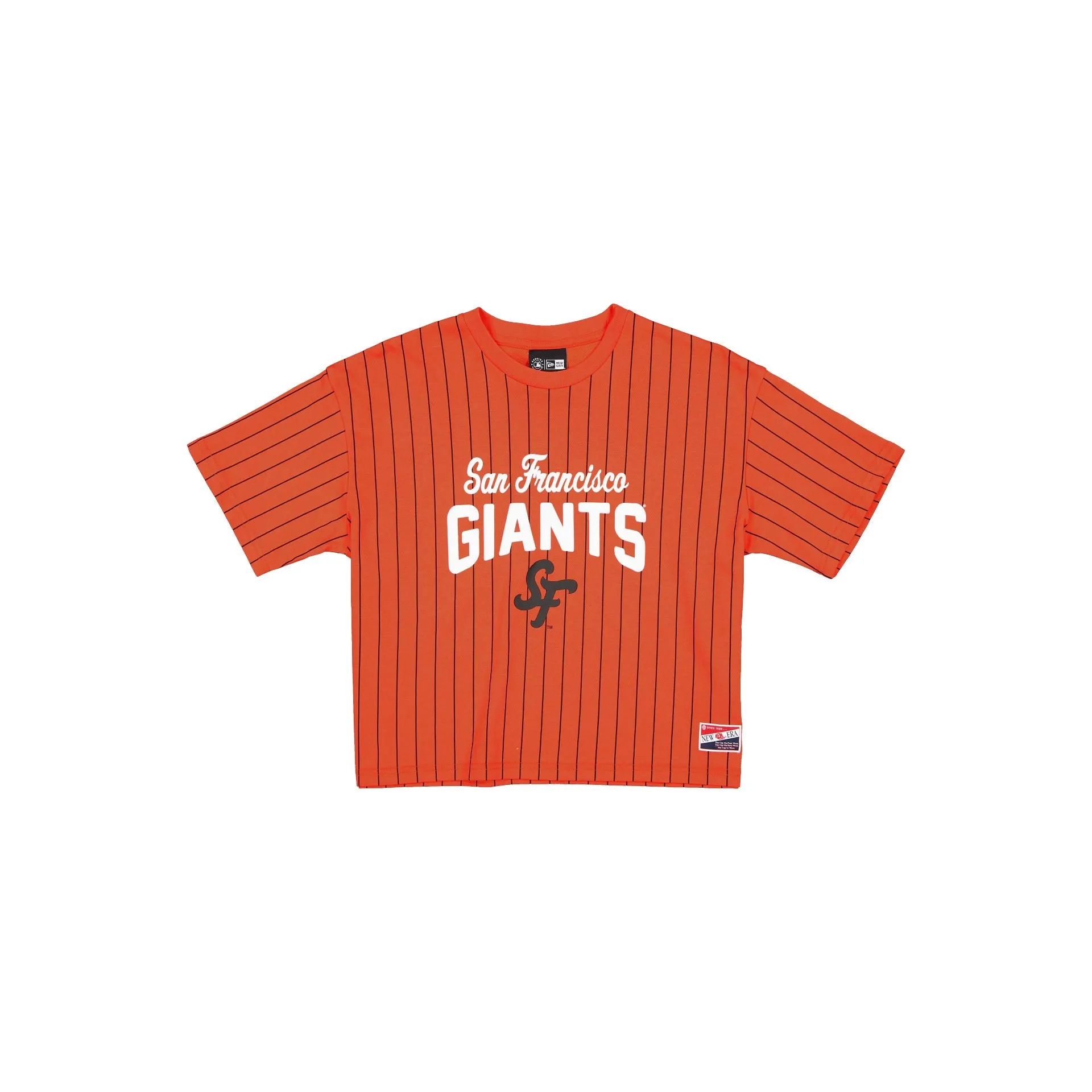 San Francisco Giants City Connect Women's Pinstripe T-Shirt sold by New Era