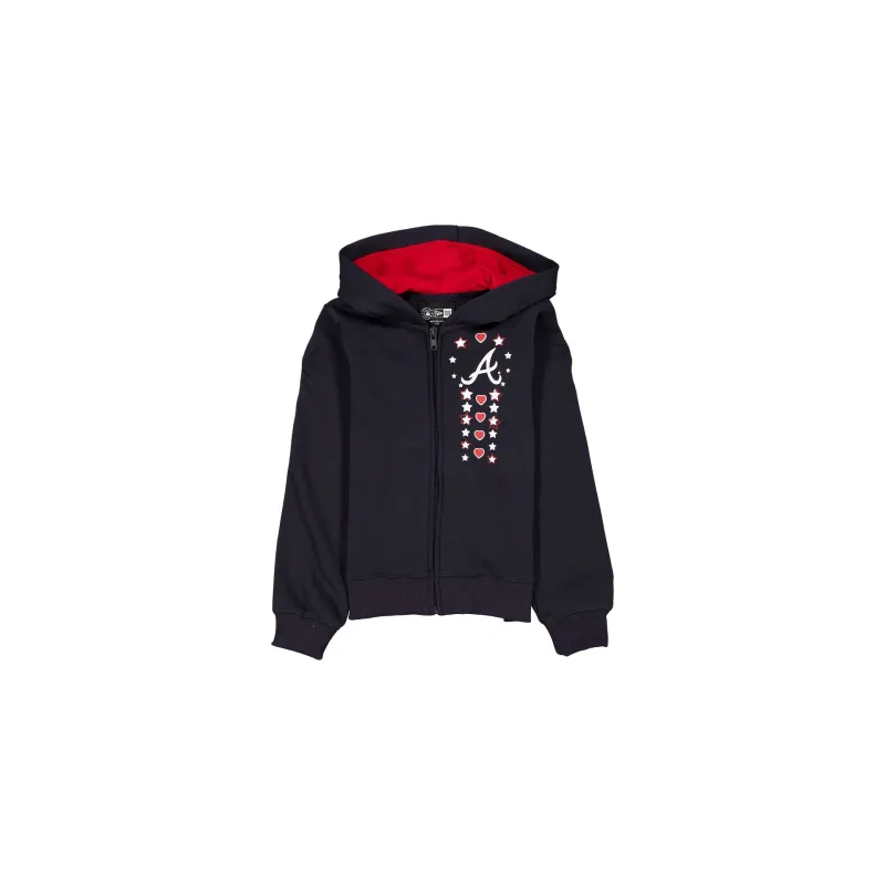 Atlanta Braves Star Girls Hoodie sold by New Era