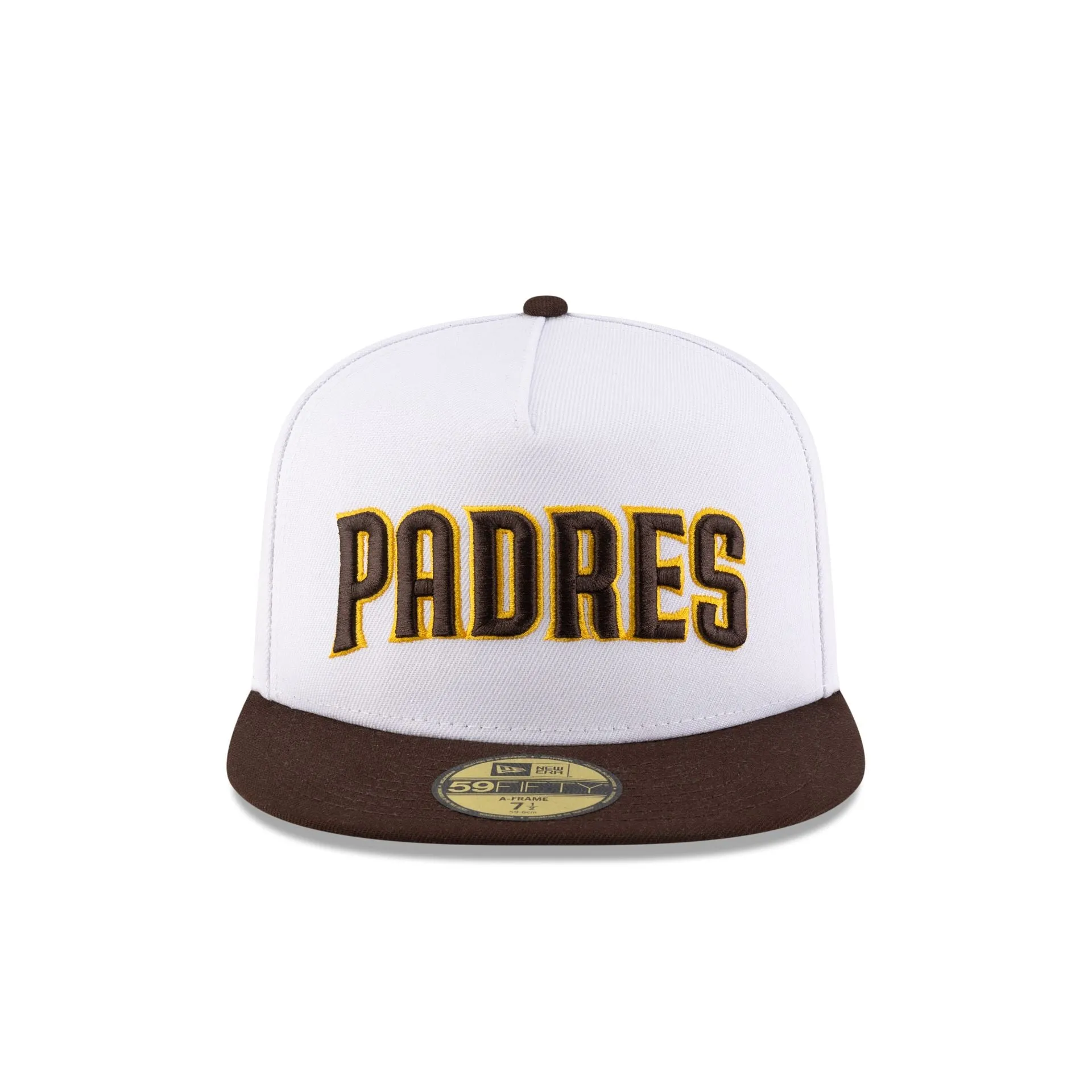 Just Caps League Sidepatch Optic White San Diego Padres 59FIFTY A-Frame Fitted Hat sold by New Era product image thumbnail 2