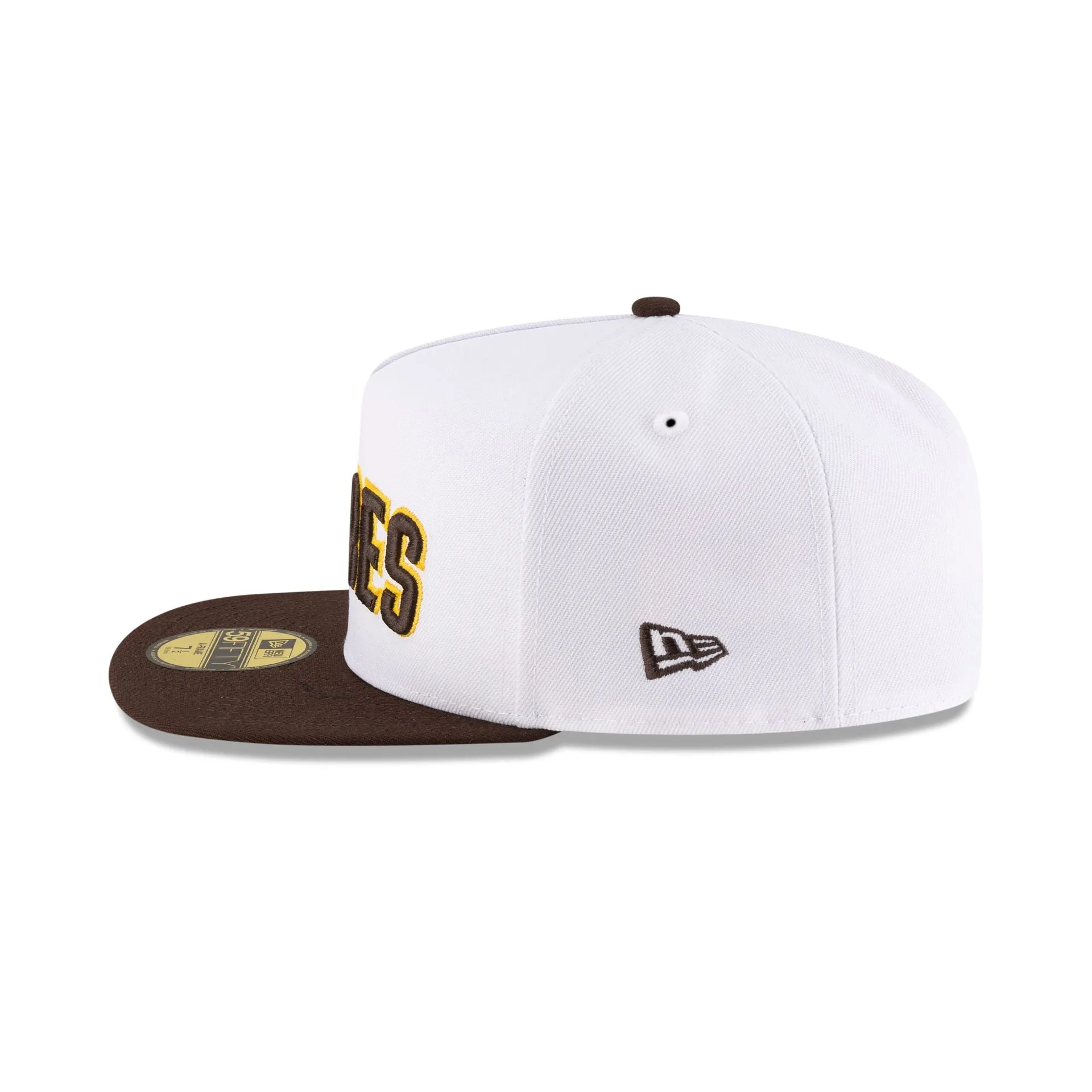 Just Caps League Sidepatch Optic White San Diego Padres 59FIFTY A-Frame Fitted Hat sold by New Era product image thumbnail 5