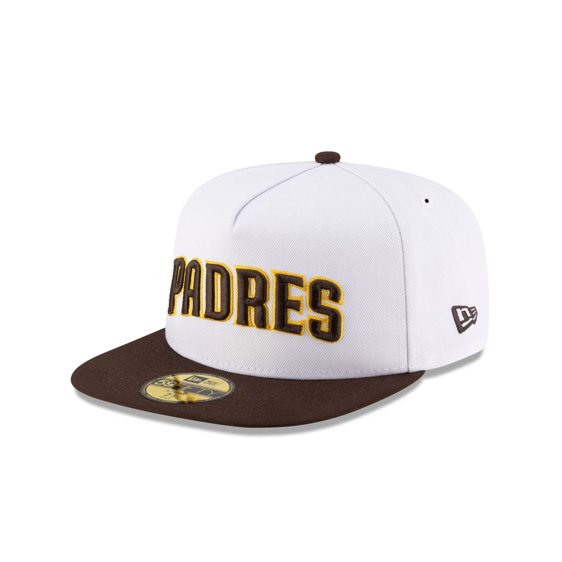 Just Caps League Sidepatch Optic White San Diego Padres 59FIFTY A-Frame Fitted Hat sold by New Era product image thumbnail 3