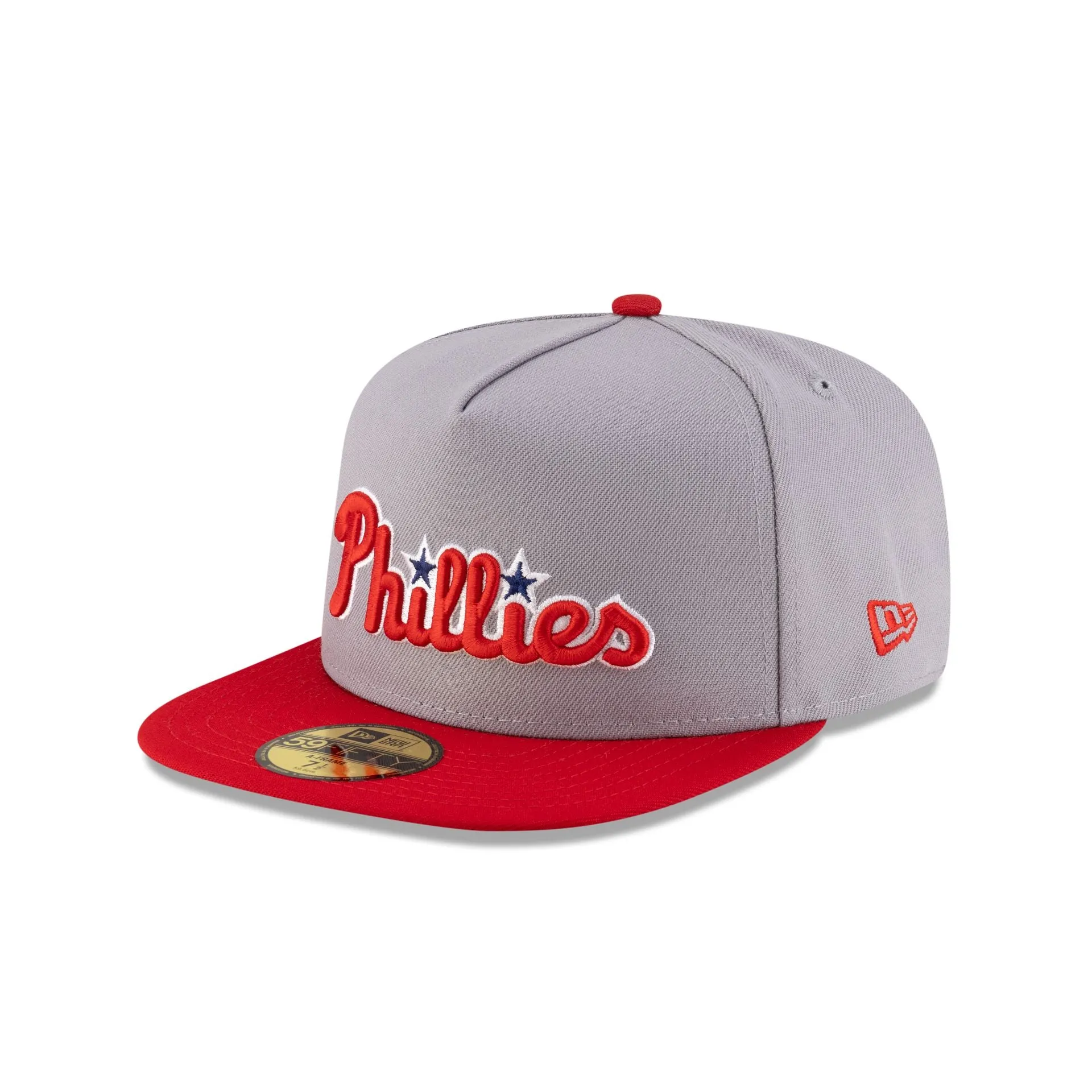 Just Caps League Sidepatch Gray Philadelphia Phillies 59FIFTY A-Frame Fitted Hat sold by New Era product image thumbnail 3
