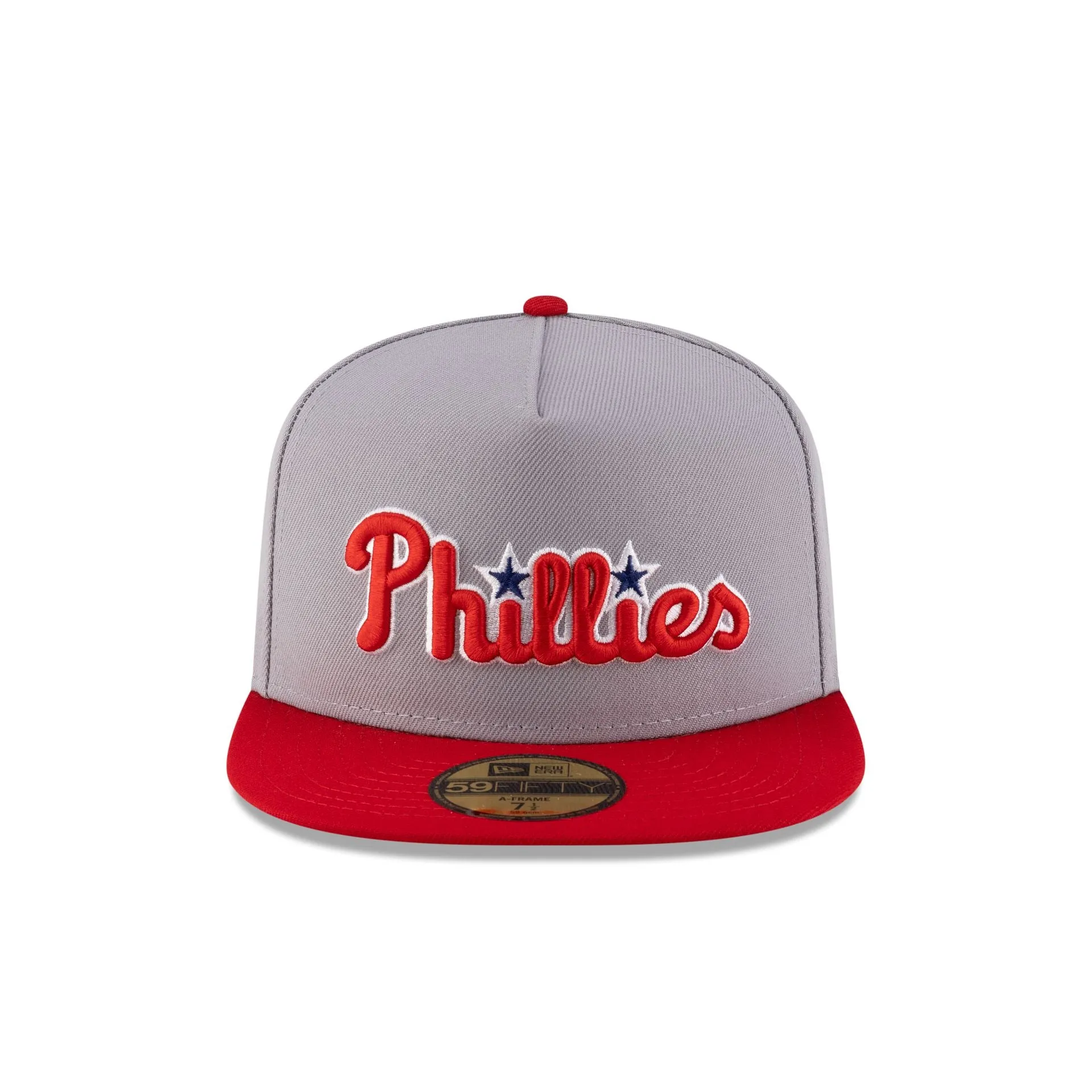Just Caps League Sidepatch Gray Philadelphia Phillies 59FIFTY A-Frame Fitted Hat sold by New Era product image thumbnail 2