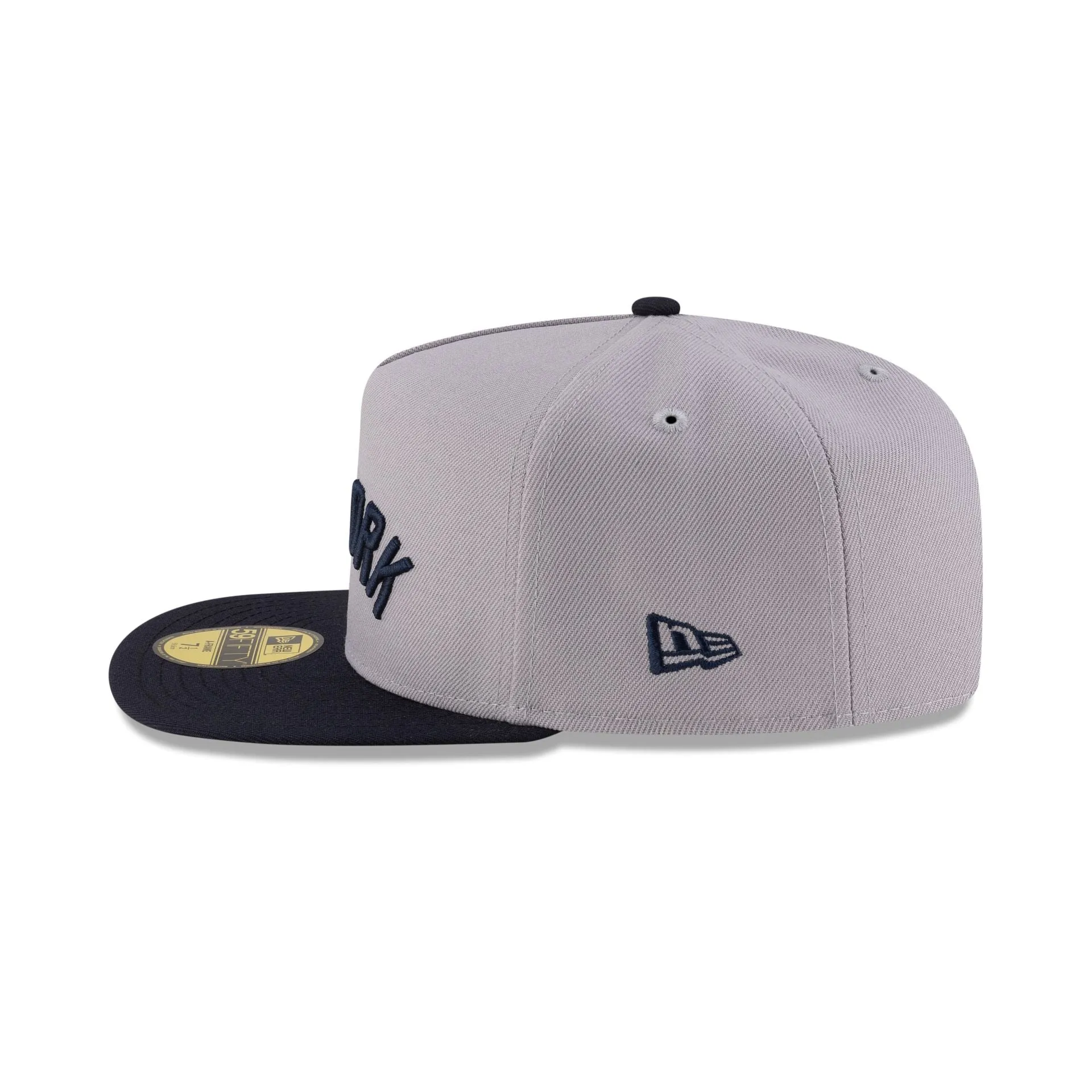 Just Caps League Sidepatch Gray New York Yankees 59FIFTY A-Frame Fitted Hat sold by New Era product image thumbnail 5